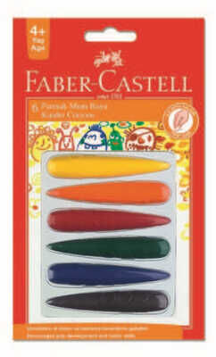 Faber-Castell Şekilli Mum Boya Parmak 6 lı - 1