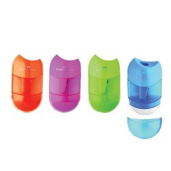 Faber-Castell Silgili Kalemtraş Tekli Oval - FABER-CASTELL