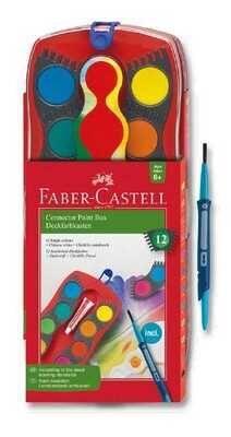 Faber-Castell Sulu Boya Takımı Değiştirilebilir Tablet Büyük Boy 12 Renk - 1