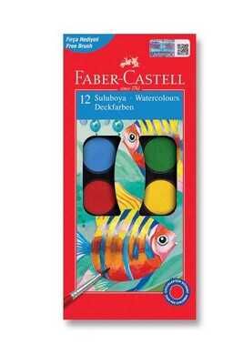 Faber-Castell Sulu Boya Takımı Küçük Boy 12 Renk - 1