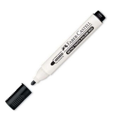 Faber-Castell W20 Beyaz Tahta Kalemi, Siyah - 1