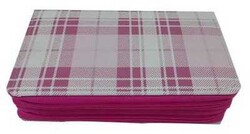 Fatih Ekose Desen Kalem Çantası Kırmızı - FATİH