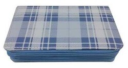 Fatih Ekose Desen Kalem Çantası Mavi - FATİH