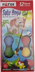 Fatih K-12 Sulu Boya Takımı Büyük Boy 12 Renk - FATİH