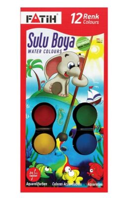 Fatih Sulu Boya Takımı Küçük Boy 12 Renk - 1