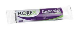 Florex Standart Büyük Boy Çöp Poşeti Siyah 65x80 cm 10 lu Rulo - FLOREX