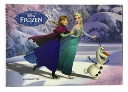 Frozen 25x35 cm Karton Kapak Spiralli Resim Defteri 15 yp - 1