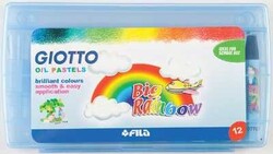 Giotto Pastel Boya Takımı Plastik Kutu 12 Renk - GIOTTO