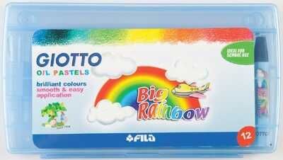 Giotto Pastel Boya Takımı Plastik Kutu 12 Renk - 1