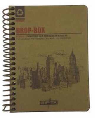 Gıpta Drop-Box Sert Kapak,Spiralli Kraft yp Defter 13x18 cm 100 yp - 1