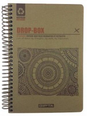 Gıpta Drop-Box Sert Kapak,Spiralli Kraft yp Defter 17x24 cm 100 yp - 4