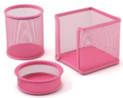 Globox Metal Perfore Masa Seti, Pembe 3 lü - GLOBOX