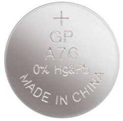 GP A76 LR44 V13GA Alkalin Pil 1,5V , Tekli - GP