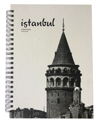 Gürpaş A4 Spiralli Sert Kapak 5 Konulu (4 Kareli +1 Çizgili) Defter 200 yp - 2