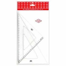 Hatas Teknik Okul Öğrenci Gönye Seti 30 cm / 60-45° - HATAS