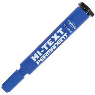 Hi-text 830 PC Permanent Markör Kesik Uç, Mavi - 1