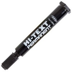 Hi-text 830 PC Permanent Markör Kesik Uç, Siyah - HI-TEXT