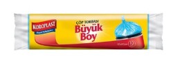 Koroplast Çöp Torbası Büyük Boy 65x80 cm 10 lu - KOROPLAST