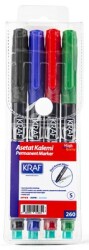 Kraf Asetat Kalemi Silgili (S) 270 4 Lü Set 
