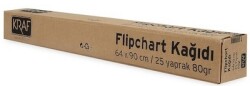 Kraf Flıpchart Kağıdı Rulo 64X90Cm 25Yp 703G - KRAF