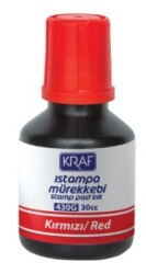 Kraf Istampa Mürekkebi 30 cc 430G Kırmızı 