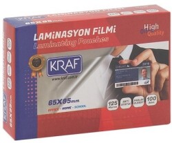 Kraf Laminasyon Filmi 65X95 mm 125Mıc 100Lü 2126 - KRAF