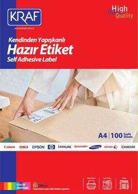 Kraf Laser Etiket Kf-2510 105 X 56 mm - 1