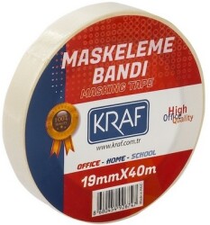 Kraf Maskeleme Bandı 19mmx40M 4019G - KRAF