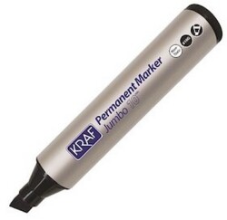 Kraf Permanent Markör Jumbo 10mm 610G Siyah 