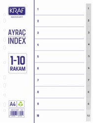 Kraf Seperatör 1010 1-10 Rakam 