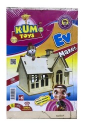 Kum Toys Ahşap Ev Maket 2 - KUM TOYS