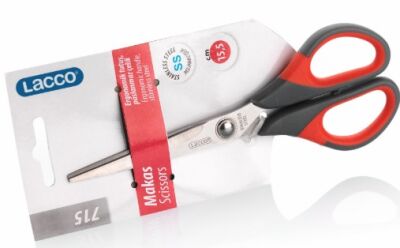 Lacco 715 Ergonomik Tutuş Paslanmaz Çelik Makas 17cm - 1