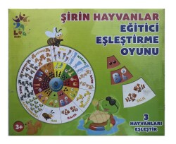 Laco Eğitici Eşleştirme Oyunu, Hayvanları Eşleştir 23x32 cm 30 Parça - LACO