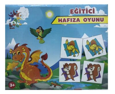 Laco Eğitici Hafıza Oyunu, Hayvanlar 33x44 cm 48 Parça - 1