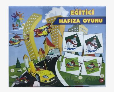 Laco Eğitici Hafıza Oyunu, Taşıtlar 33x44 cm 48 Parça - 1