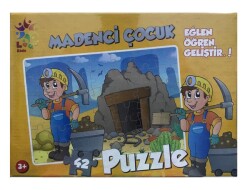 Laco Puzzle Madenci Çocuk 22x32 cm 42 Parça - 1
