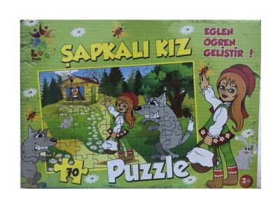 Laco Puzzle Şapkalı Kız 22x32 cm 70 Parça - 1