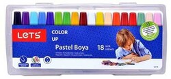 Lets Pastel Boya Takımı Plastik Çantalı 18 Renk - LETS