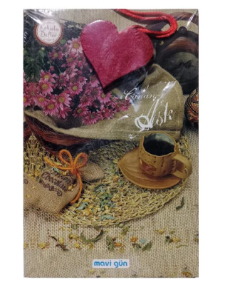 Mavi Gün Kokulu Defter 13,5x21cm 224 sy , Canan-ı Aşk - MAVİ GÜN