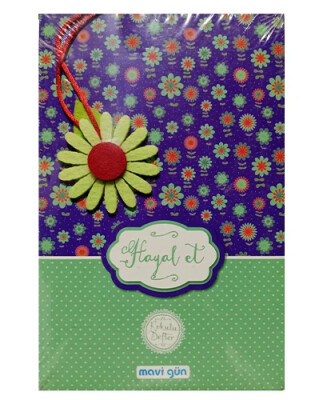 Mavi Gün Kokulu Defter 13,5x21cm 224 sy , Hayal Et - MAVİ GÜN