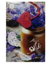 Mavi Gün Kokulu Defter 13,5x21cm 224 sy , Nar-ı Aşk - 1
