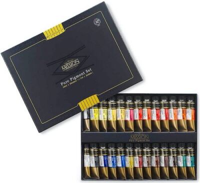 Mijello Mission Sulu Boya Gold Pure Pigment 15 ml 24+2 Li 1524P - 1