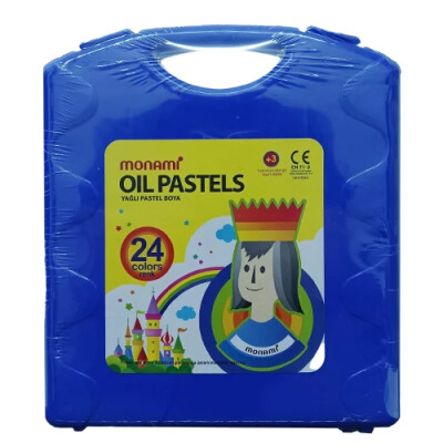 Monami Çantalı Pastel Boya Takımı, Mavi 24 Renk - MONAMI