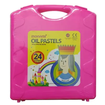 Monami Çantalı Pastel Boya Takımı, Pembe 24 Renk - 1