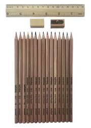 Monami Natural Color Kuru Boya Kalem Takımı 15 Parça - 1