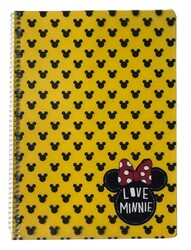 Mynote Minnie Mouse A4 PP Kapak Spiralli Defter Kareli 80 yp - 2