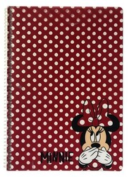 Mynote Minnie Mouse A4 PP Kapak Spiralli Defter Kareli 80 yp - 1