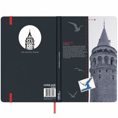 Notelook Defter A5 İstanbul Kuleler Galata Kulesi , Çizgisiz 100 yp - 3