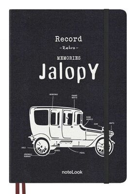 Notelook Defter A5 Tekstil Kapak Jalopy , Çizgili 100 yp - 1