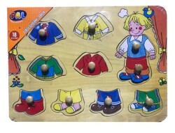 Pal Ahşap Puzzle Elbise Giydirme Erkek - OFİSKUTUM
